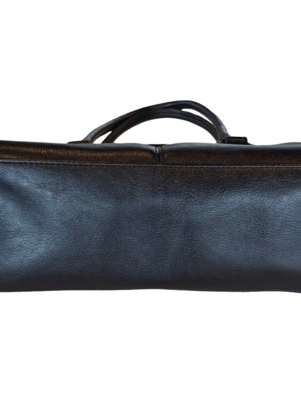 Black Shoulder Bag with Gold Colored Hardware - Picture 4 of 5